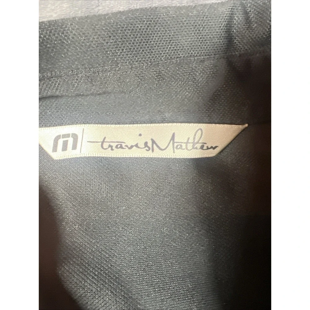Travis Matthew Polo‎ Golf Shirt Mens Size L Black Polyester Blend